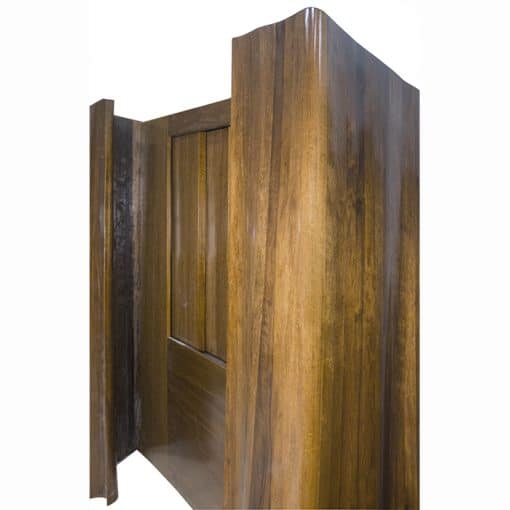 wood carved curtain aron kodesh with sliding doors
