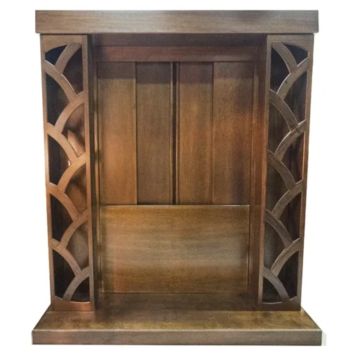 aron kodesh wood sliding doors