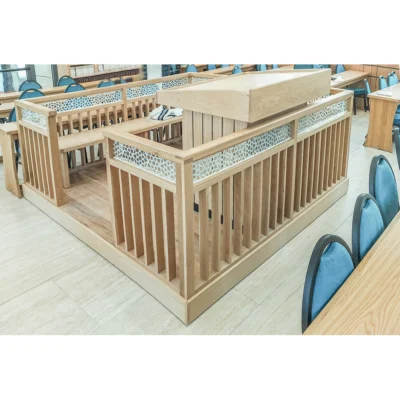 Wood Floor Bimah Railing Set