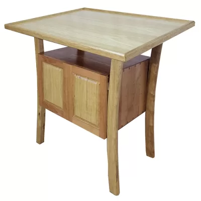 Synagogue Furniture Set Bimah Torah Table built from Cherry and Walnut Wood