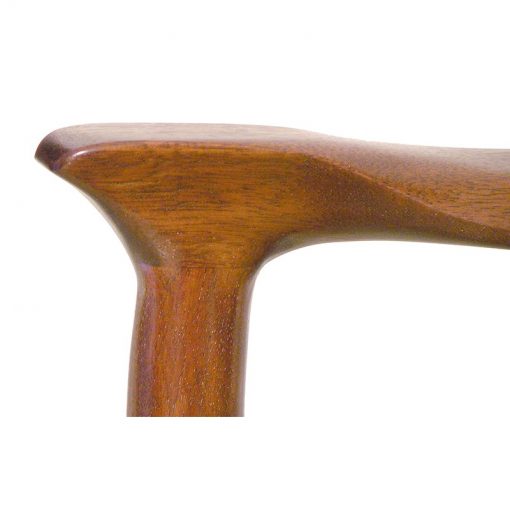 Detail of chair joinery in contemporary crafts style solid wood joinery