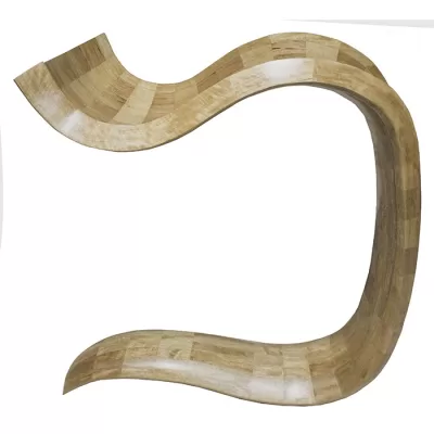 kuf hebrew letter in wood