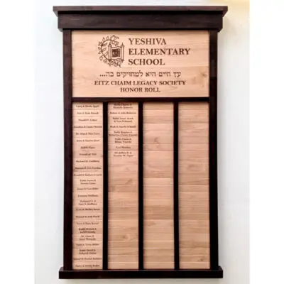 Memorial and Donor Boards
