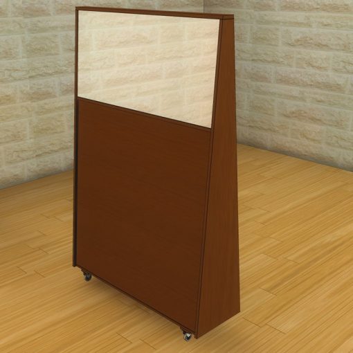 portable mechitza with tapered wood sides profile