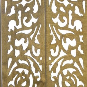 Wood Laser cut lattice design for mechitza top material
