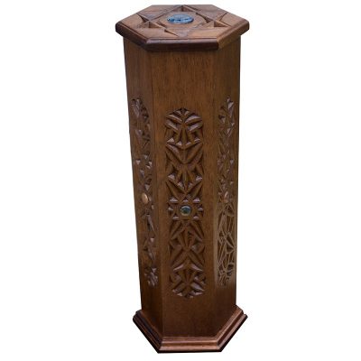 Carved wooden megillah ester case