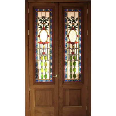 Stained glass doors for home