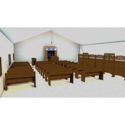 pews and synagogue overview for Long Island City Son's of Israel