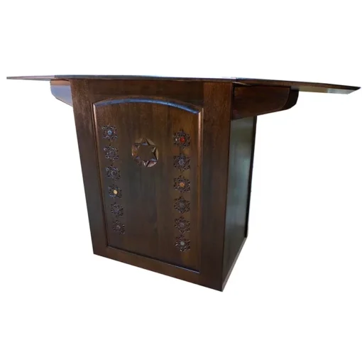 Folding Table Portable Torah Reading Table side view