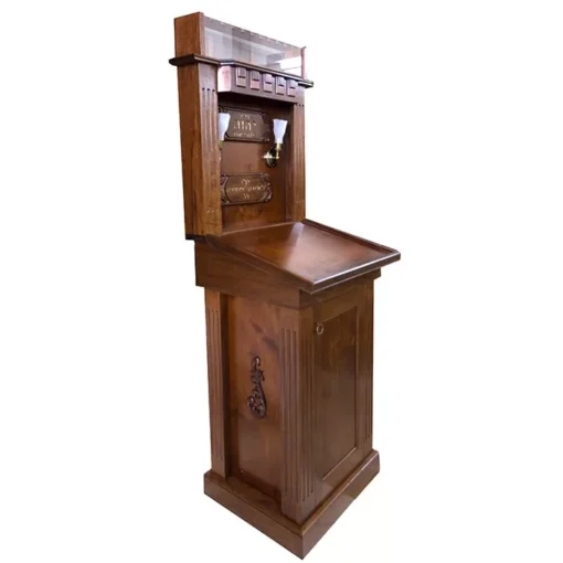 Traditional wood Amud Tefillah Prayer Stand for Chazan Bet Shemesh