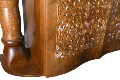 Curved Torah Ark with Carved doors