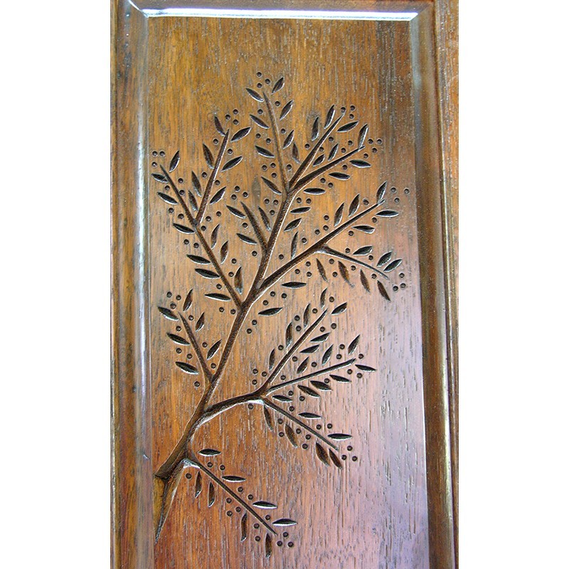 Or Zaruah Torah Ark with seven species wood carving of olive tree