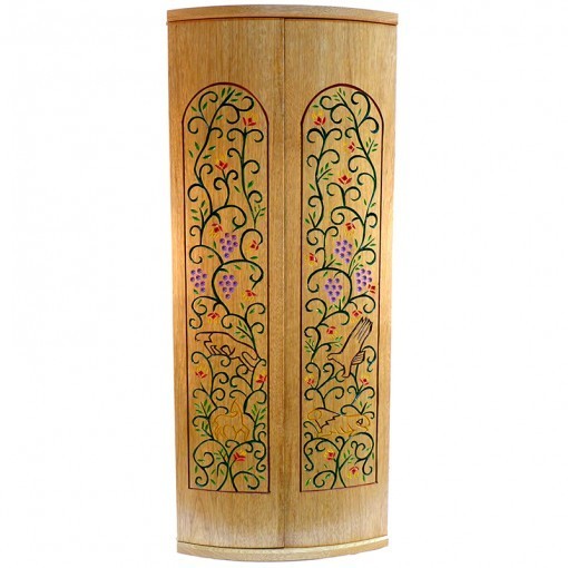 Pirke Avot Torah Cabinet with curved doors