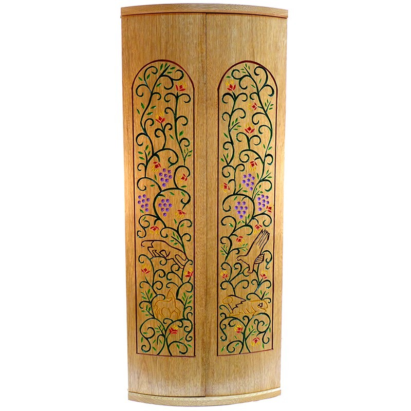 Pirke Avot Torah Cabinet with curved doors
