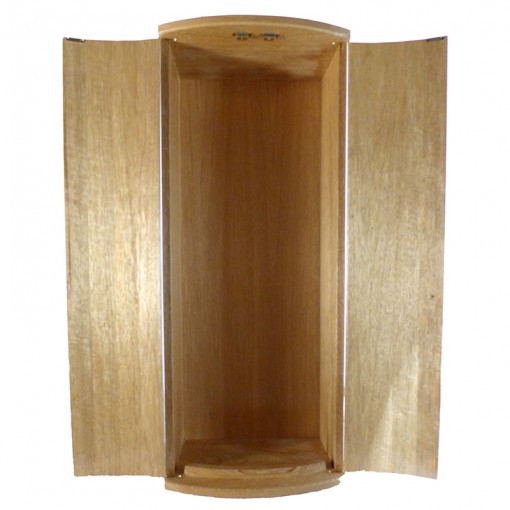 Pirke Avot Torah Cabinet open solid wood doors