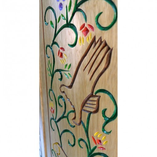 Pirke Avot Torah Cabinet hand carving and painting