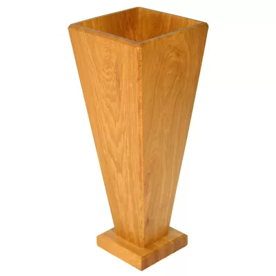 solid wood vertical style free standing kippah holder box
