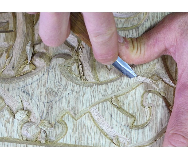 Hand Traditional Wood Carving Detail for Synagogues