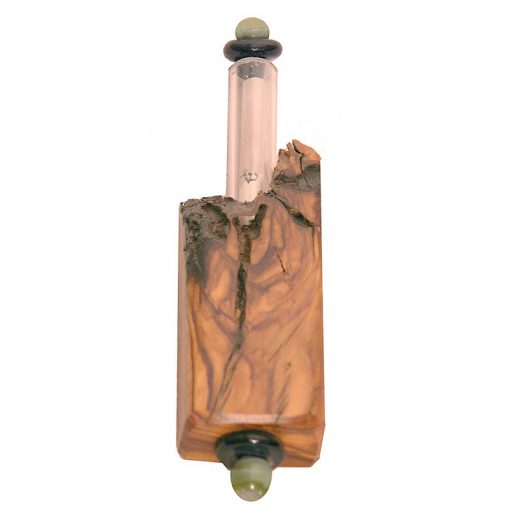 natural olive wood mizuzah with contemporary style
