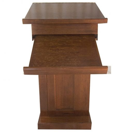 podium rabbi cantor pulpit prayer stand pull down table front view