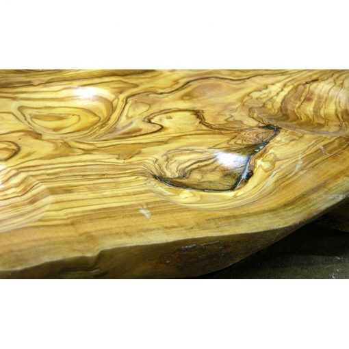 Olive wood seder plate detail of hand carving