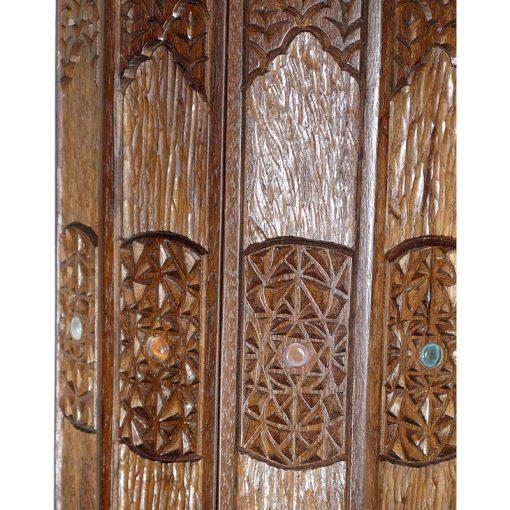 sephrdi torah case with carving and twelve tribes