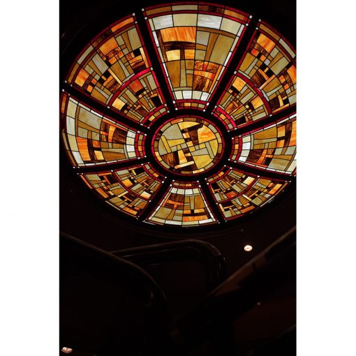 stained glass domed lighting
