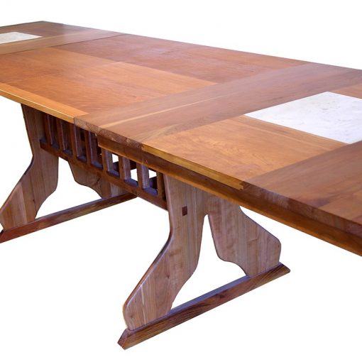 extending cherry wood dining table israel