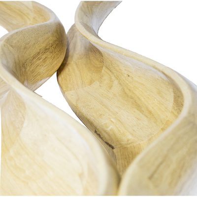 wood curves sculpture